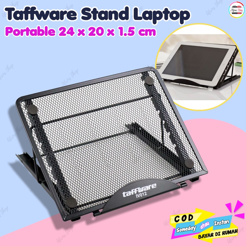 Jual Taffware Stand Laptop Portable Adjustable - Hitam | Shopee Indonesia
