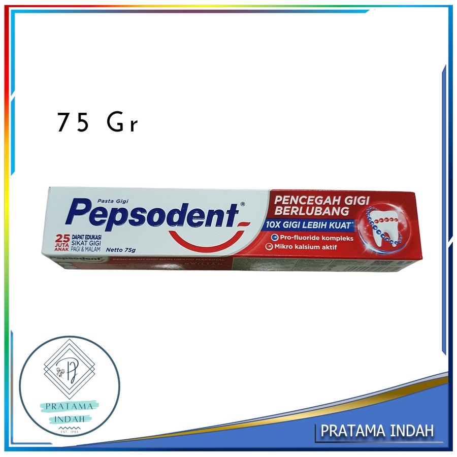 Jual PEPSODENT PENCEGAH GIGI BERLUBANG 75 GRAM /PASTA GIGI (GROSIR