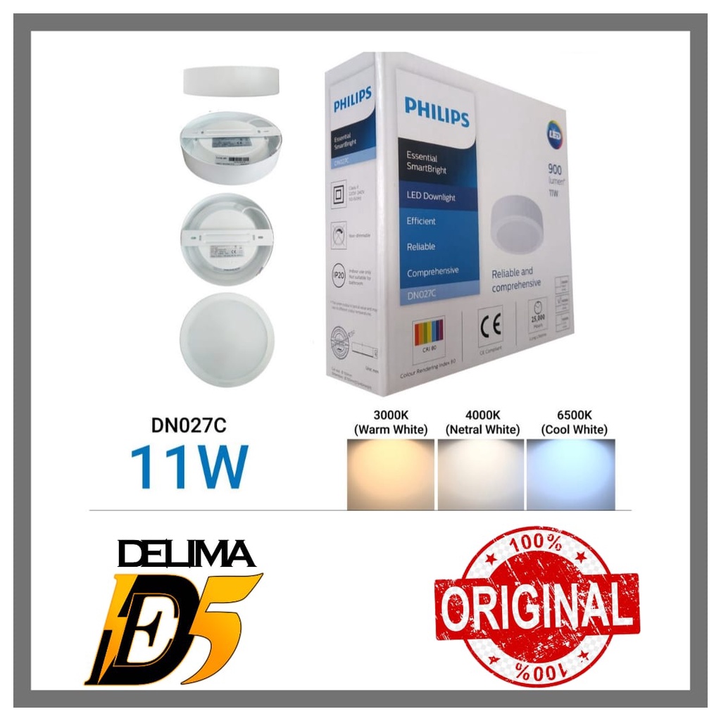Jual Lampu LED Downlight DN027C 9W (CW-Putih / WW-Kuning / NW-Semu ...