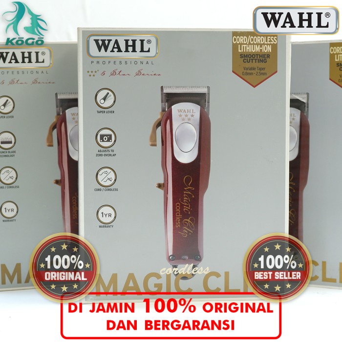 Jual WAHL MAGIC CLIP CORDLESS ORI USA CLIPPER / MESIN ALAT CUKUR BARBER