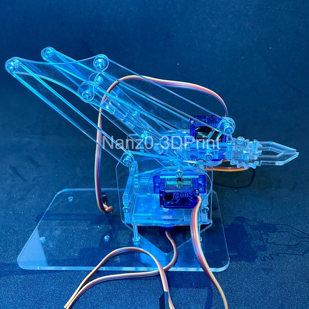 Jual Kit Arm Robot 4DOF Lengan Gripper RC + Servo Arduino SG90 Akrilik ...