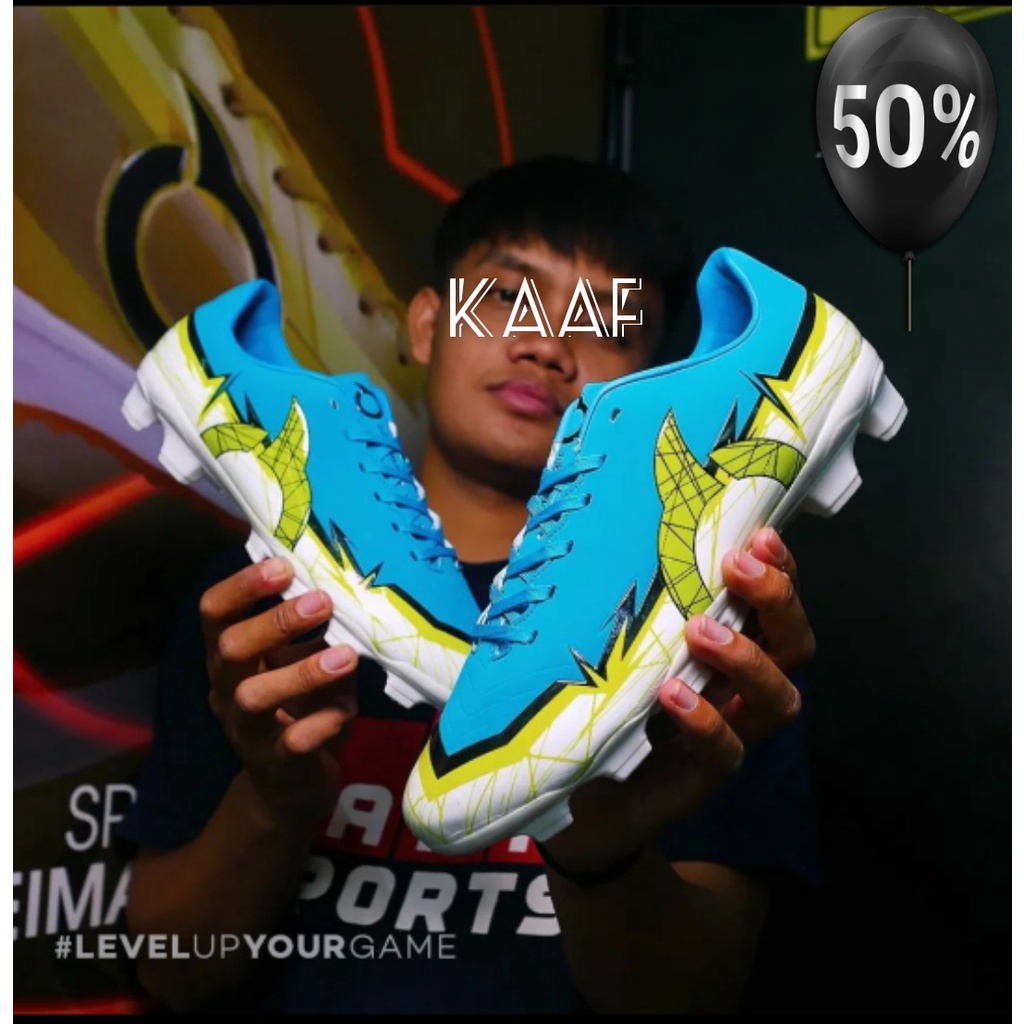 Jual Sepatu Bola Ortuseight Catalyst Raiden Cyan Black Lime Futsal ...