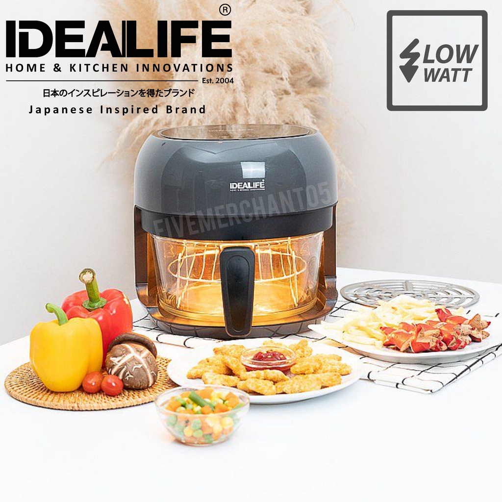 Jual Air Fryer Idealife IL 200 B Transparan Low Watt Airfryer IL200 B ...