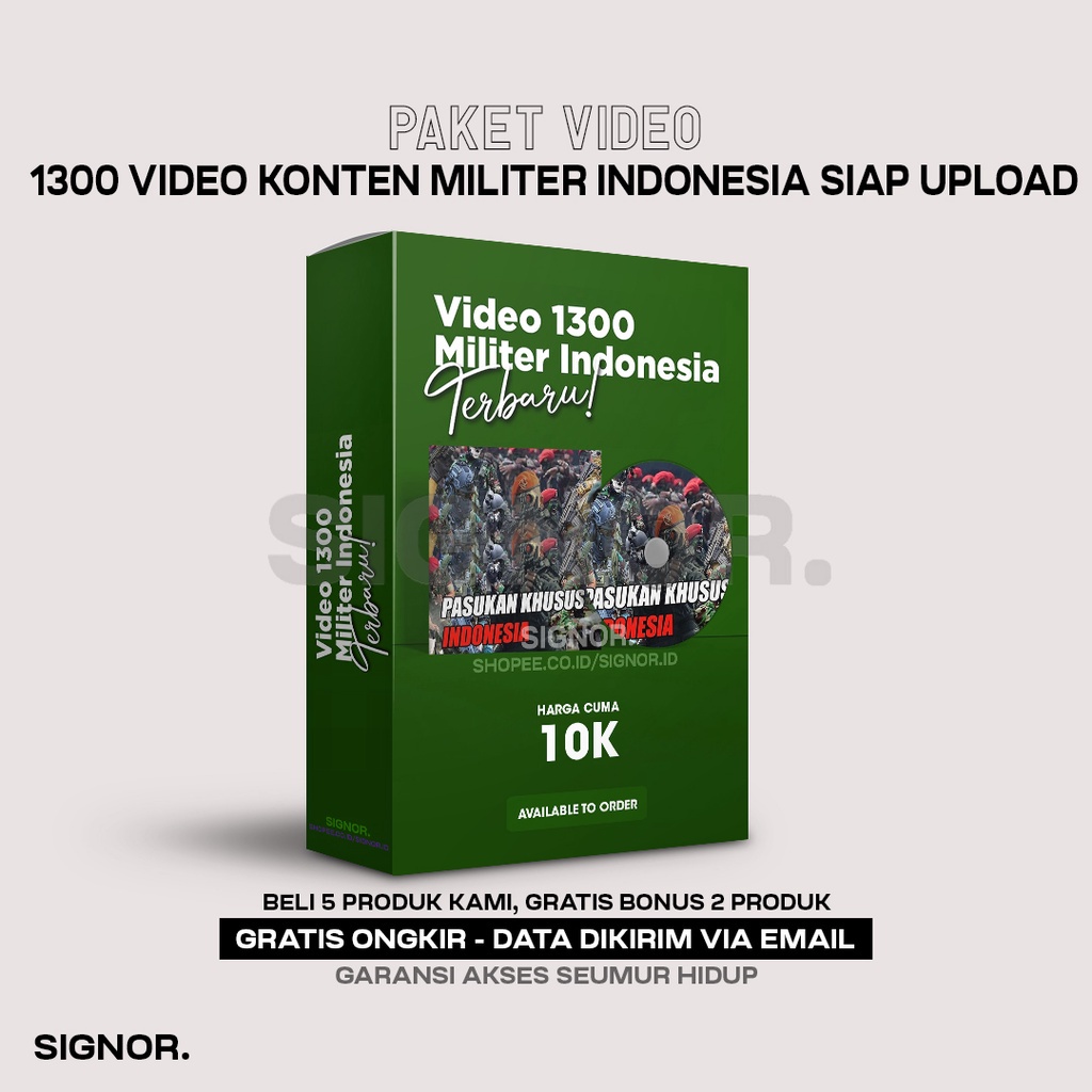 Jual [V8036] 1300+ VIDEO KONTEN MILITER PASUKAN KHUSUS TENTARA INDONESIA  VIRAL FYP SIAP UPLOAD MONET YOUTUBE SHORT | Shopee Indonesia