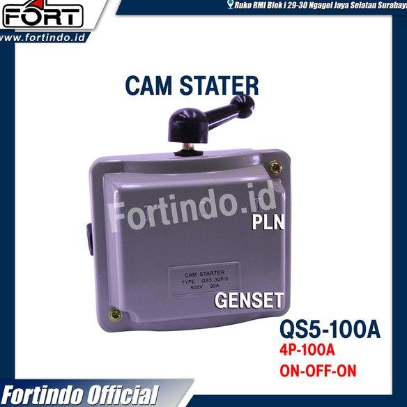 Jual Cam Switch QS5100A 100A 4 Pole Ohm Saklar Stater Starter Dol ON