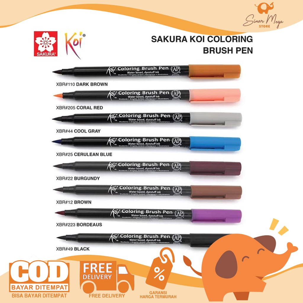 Sakura Koi Color Brush Sap Green | Pen Store