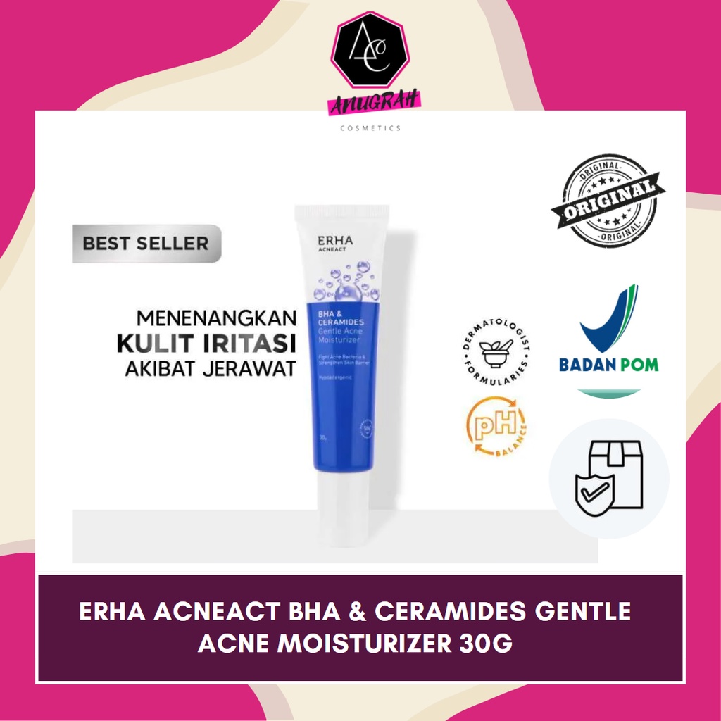 Jual Erha Acneact BHA & Ceramides Gentle Acne Moisturizer 30g