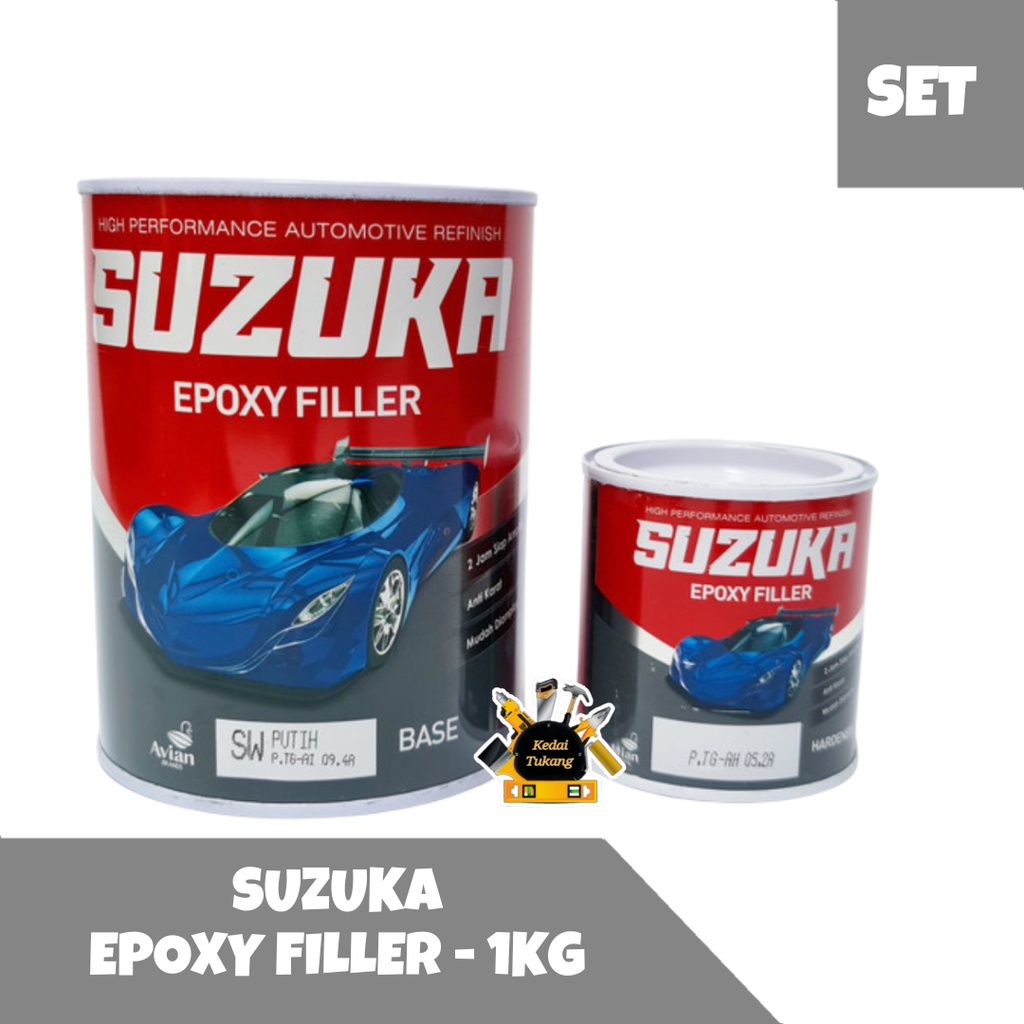 Jual Kedai Tukang Suzuka Epoxy Filler Kg Cat Dasar Mobil Besi Shopee Indonesia