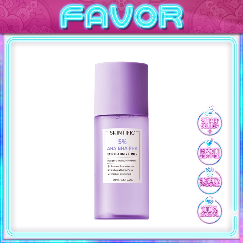 Jual SKINTIFIC 5% AHA BHA PHA Exfoliating Toner 80 ML | Eksfoliasi ...