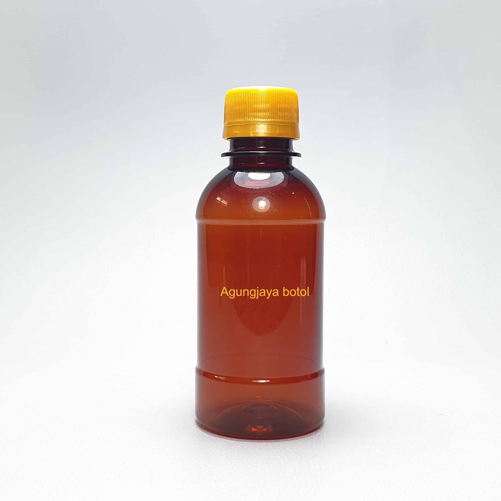 Jual Botol Plastik 200 ml Sanno Pocar Coklat Trans 30 g / Botol Plastik ...