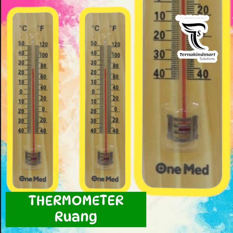 Jual Thermometer Ruang One Med Pengukur Suhu Ruang Thermometer Kayu