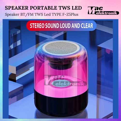 Jual SPEAKER BLUETOOTH BASS MINI PORTABLE TWS DENGAN LED RAINDOW ...