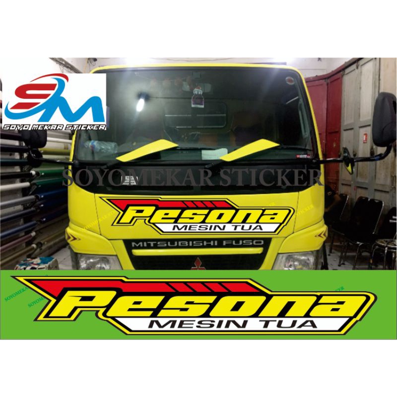 Jual STIKER MOBIL STIKER CUTTING KABIN TRUCK DEPAN CANTER PICKUP DLL ...