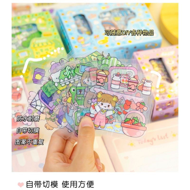 Jual STICKER MOMO PVC MOTIF PETAK DAN GULUNG STICKER KOREA WATERPROOF ...