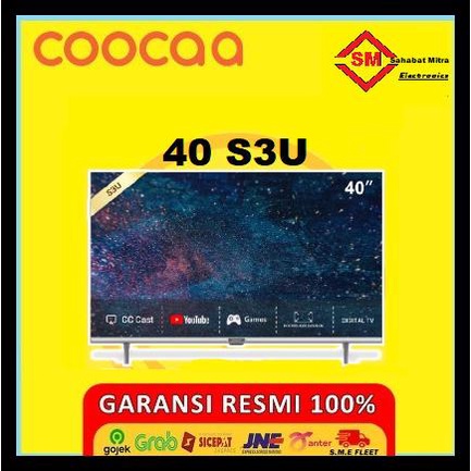 Jual Led Coocaa 40 Inch 40S3U Smart Led Tv Digital Bezel Less Smart Tv Shopee Indonesia