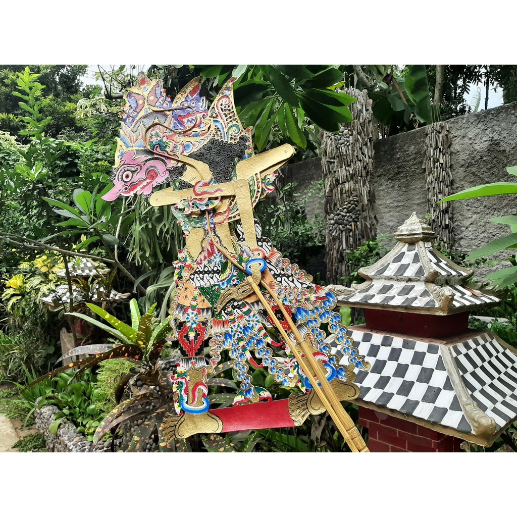 Jual Wayang Kulit Sapi Asli Rahwana Dasamuka Halus Ukuran Standar