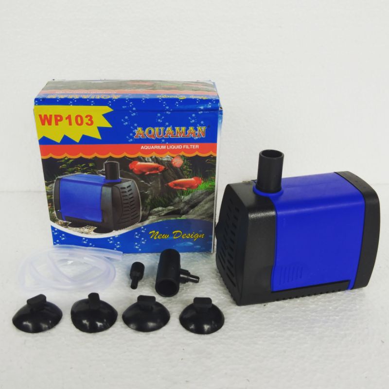 Jual Mesin Pompa Filter Celup Aquarium AQUAMAN WP 103 Waterpump Akuarium Ph Water Pump Kolam