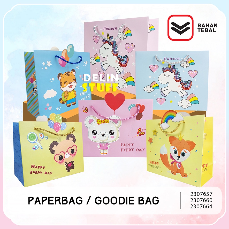 Jual Tas Ulang Tahun Anak Goodie Bag Ulang Tahun Anak Paper Bag Ulang