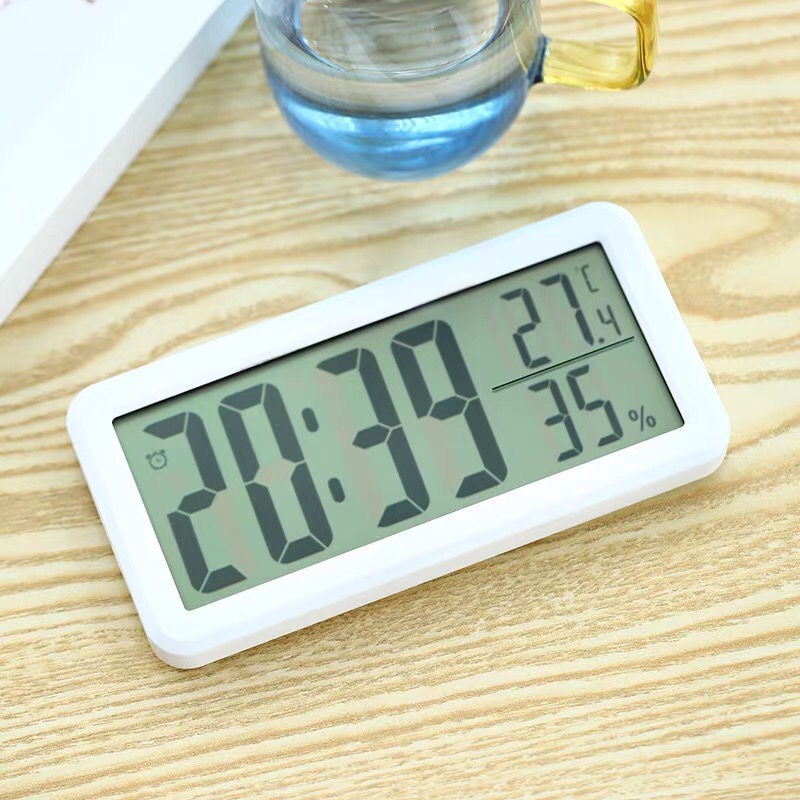 Jual Jam Digital Alarm LCD Modern Desk Clock Adjustable Mode - Jam Meja ...