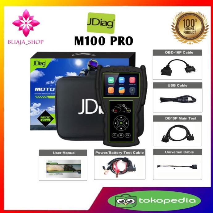 Jual SCANNER JDIAG M100 PRO Scaner Motor Injeksi Sepeda Motor OBD1 ...