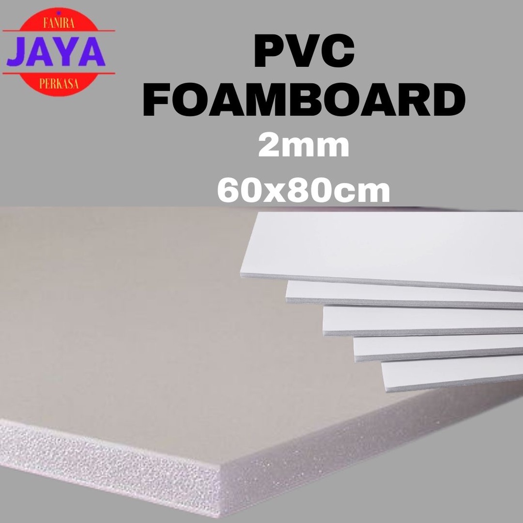 Jual PVC Foamboard 2mm Ukuran 60cm X 80cm PVC Foamboard Custom ...