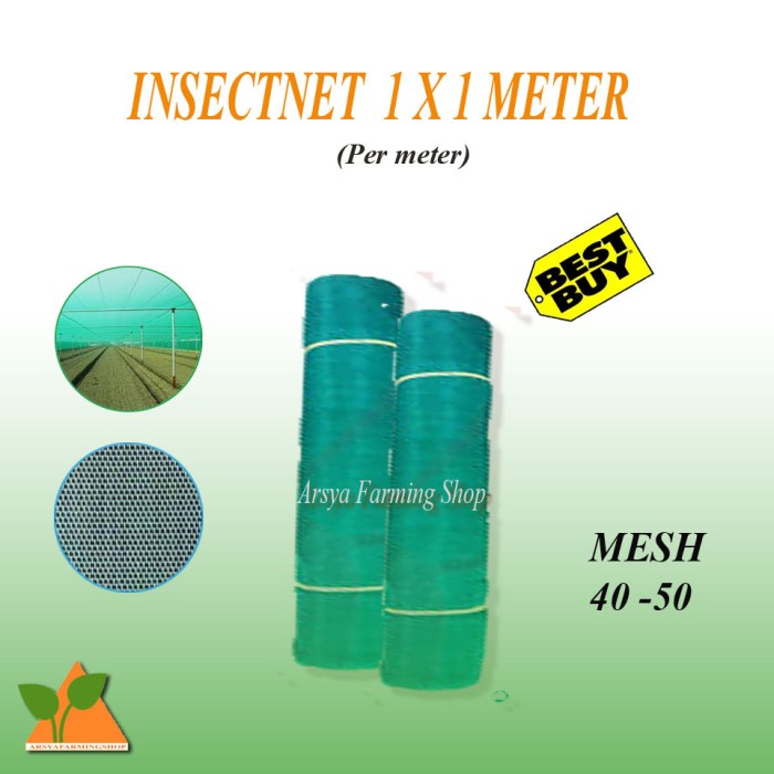 Jual [Ready] Insectnet / Inseknet / Shadingnet Harga Permeter Lebar 1 ...