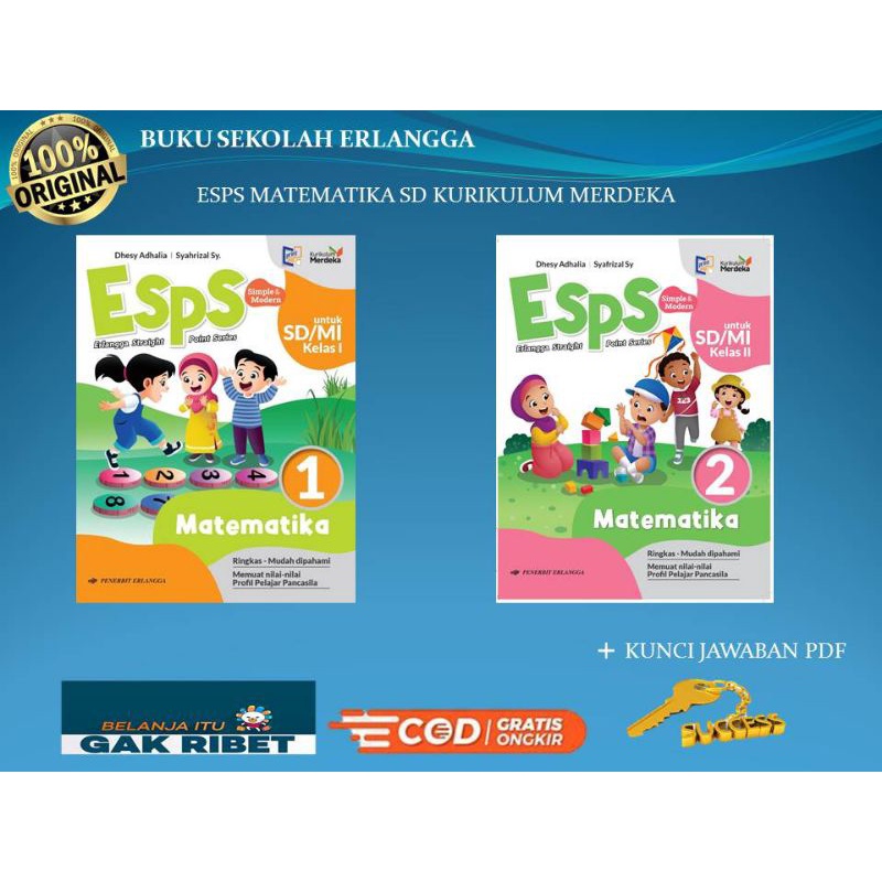 Jual Buku Teks Esps Matematika Sd Kelas 1 2 Kurikulum Merdeka Shopee