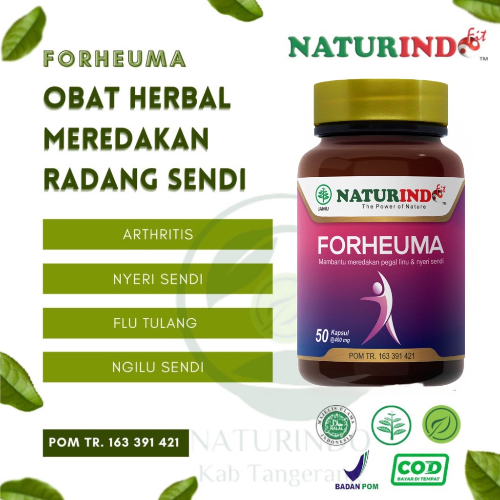 Jual Naturindo Forheuma Obat Herbal Jamu Tradisional Asam Urat