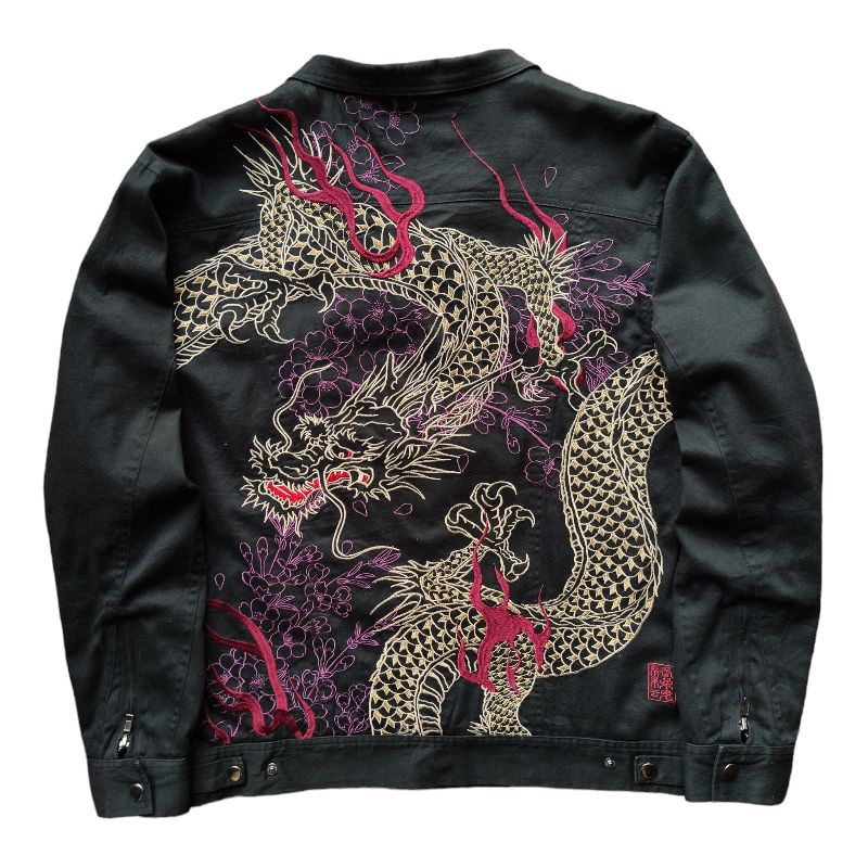 Jual Sukajan Ryu Work Jacket by Karakuri Tamashii Second | Shopee Indonesia