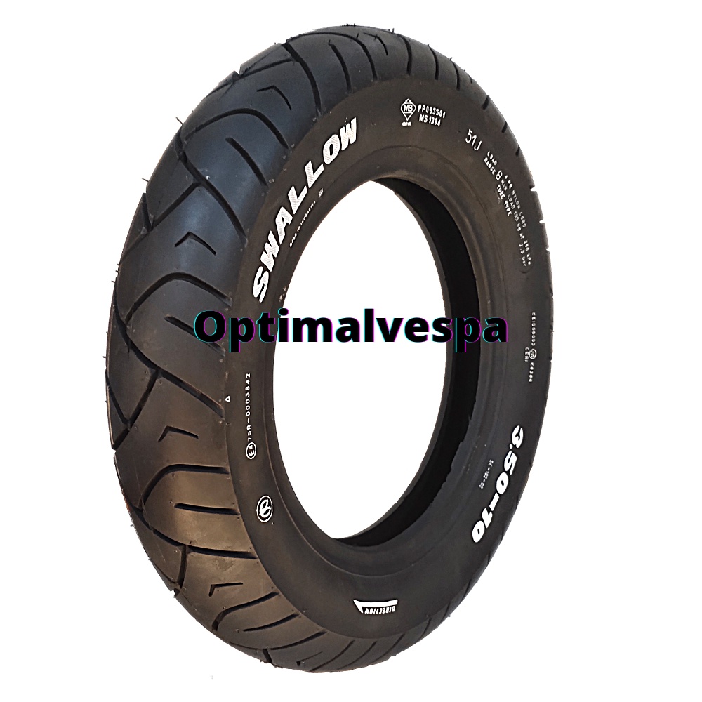 Jual Ban Swallow Delitire Premium High Quality 3.50-10 Ring 10 vespa ...