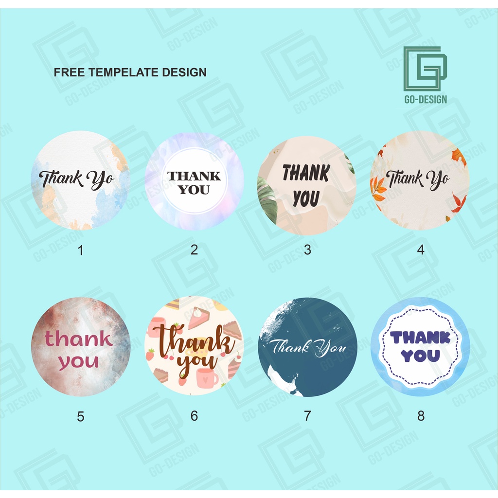 Jual Stiker Tulisan Thank You Untuk Segel Amplop Sticker Segel Shopee Indonesia