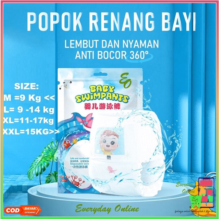 Jual Popok Renang Bayi Anti Bocor-Popok Celana Renang Anak Bayi-Swim ...