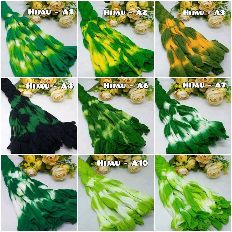 Jual kain stoking gradasi nylon flower Stoking dua warna Gradasi bahan