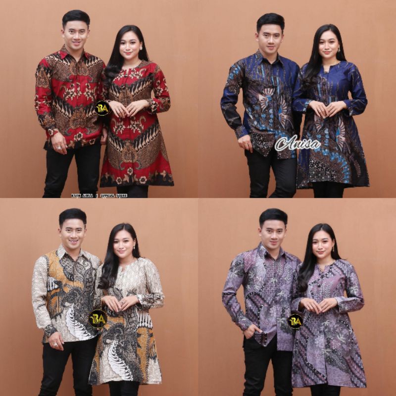 Jual Batik Couple Batik Couple Modern Baju Batik Couple Batik Tunik Couple Seragam Batik 