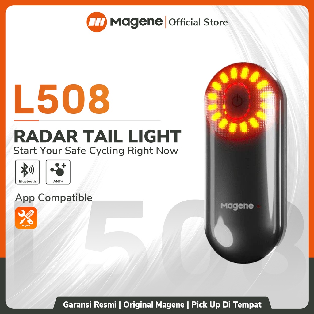 Jual Magene L508 Bike Radar Tail Light Bicycle Smart Rear Lighting Shopee Indonesia