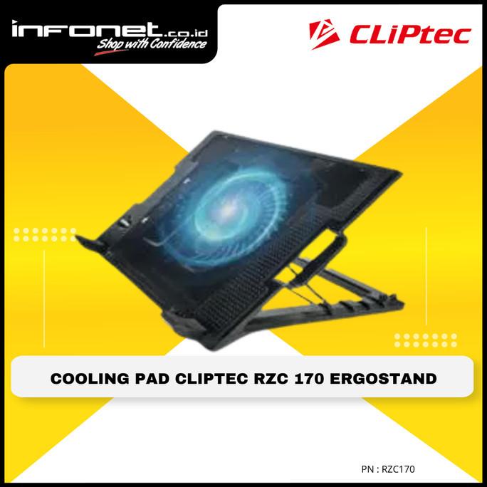 Jual Cooling Pad Laptop Fan Adjustable Ergostand Cliptec Rzc Shopee Indonesia