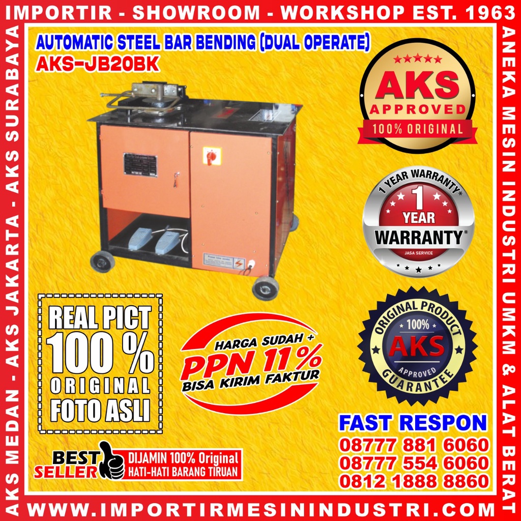 Jual Mesin Pembengkok Tekuk Besi Beton Behel Auto Bar Bender Bending ...
