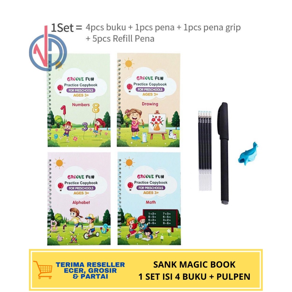 Jual Sank Magic Practice Book Set Isi Buku Pulpen Buku Sank Magic Set Vd Shopee Indonesia