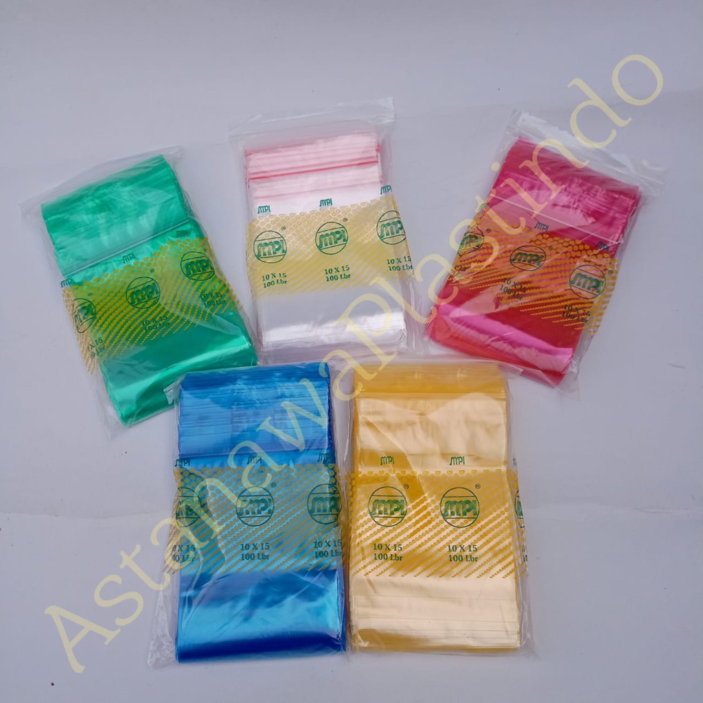 Jual Plastik Klip 10x15 100 Pcs Smpi 10 X 15 Cm Ziplock Zipper Clip Warna 15x10 Polos Murah 6599