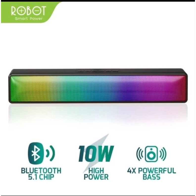 Jual Speaker Bluetooth Robot RB580 Soundbar Bass - Robot RB580 10W Led ...