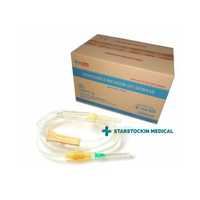 Jual Infus Set Dewasa OneMed Box isi 50 pcs | Shopee Indonesia