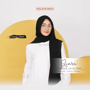 HELAIRINDU Hijab Pashmina Curve Inner Instan Masker Qiara Pashinn Ceruty Baby Doll Armani