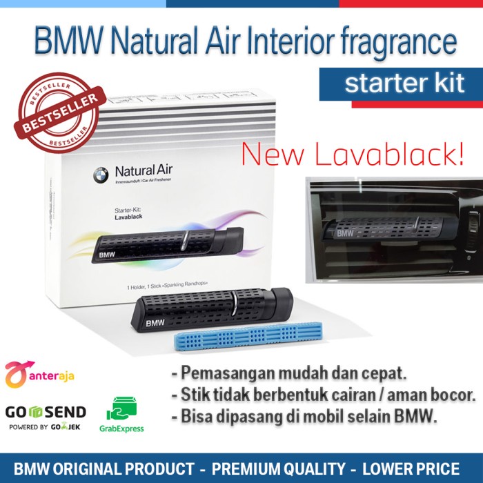 Jual Fum Original Bmw Natural Air Fragrance Kit Lava Black ...