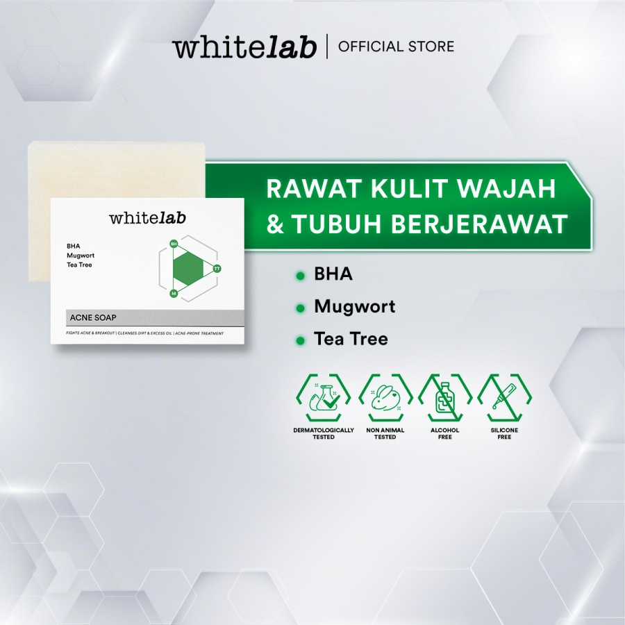 Jual Acne Face Soap Whitelab Sabun Muka Jerawat Batang 80gr | Shopee ...