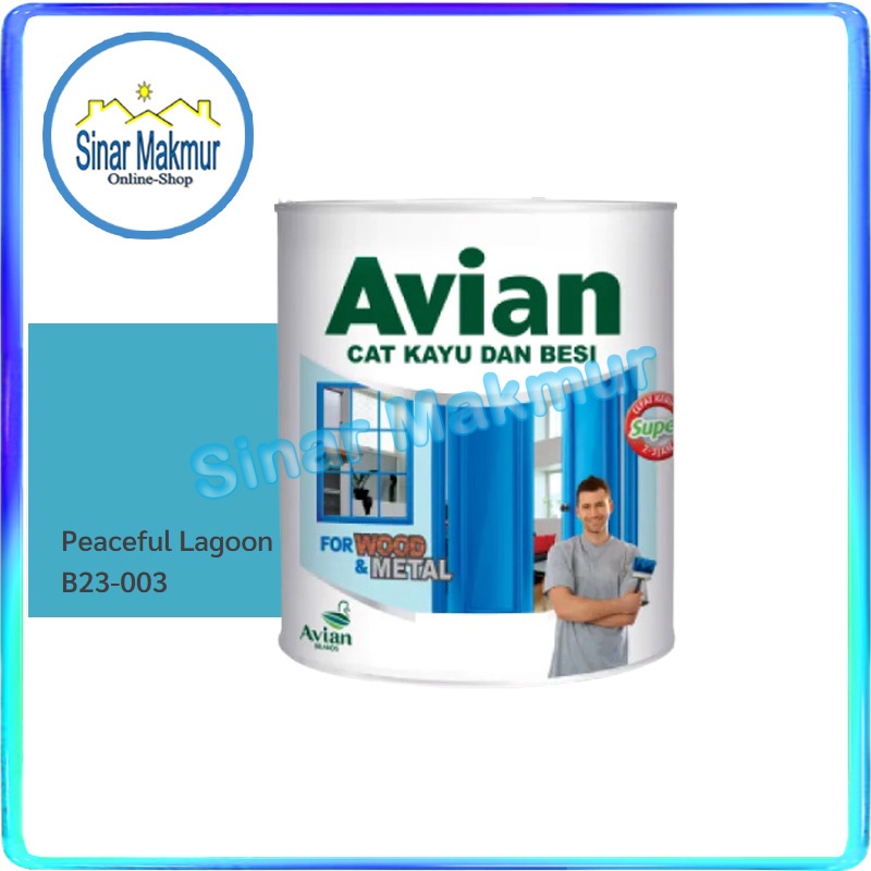 Jual Cat Kayu Besi Tinting Synthetic Liter B Peaceful Lagoon Avian Shopee Indonesia