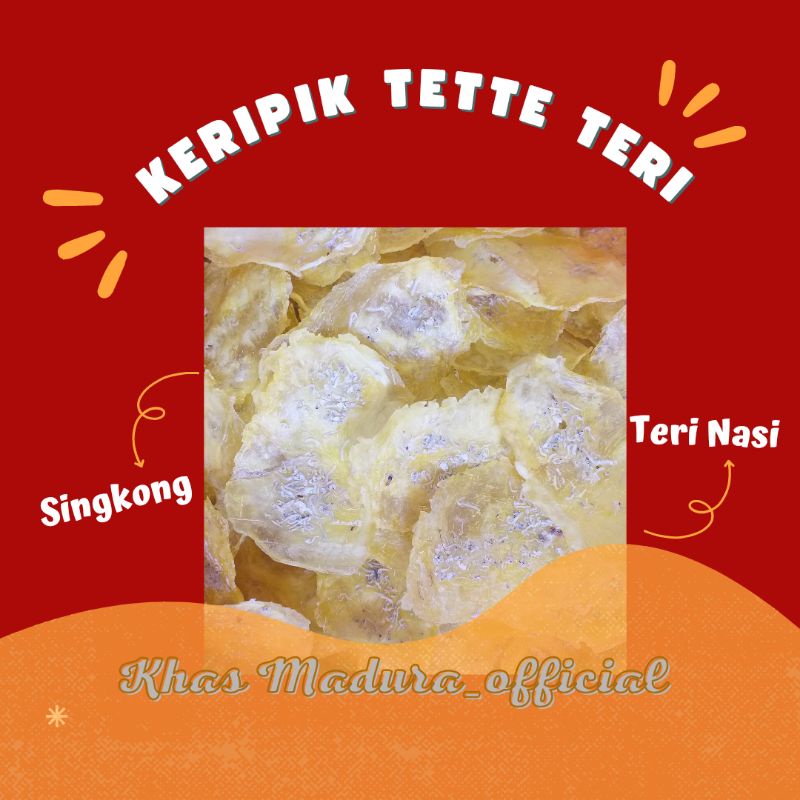 Jual Keripik Tette Rasa Teri Kepeng Kripik Singkong Mentega Camilan