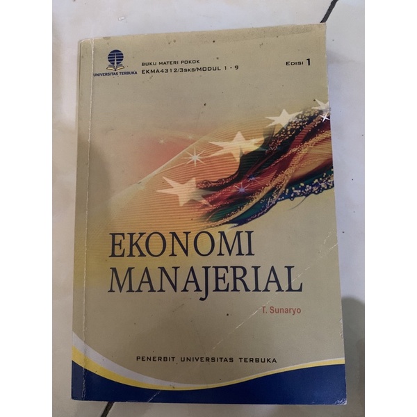 Jual Ekonomi Manajerial (Buku Materi Pokok UT) | Shopee Indonesia