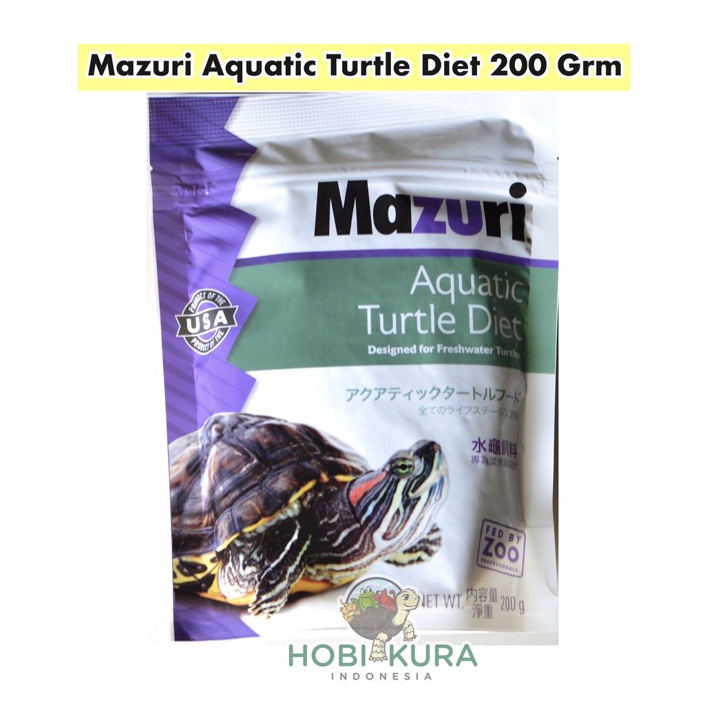 Jual MAZURI Aquatic Turtle 200 Gram / Original Pack USA Pelet Kura Air