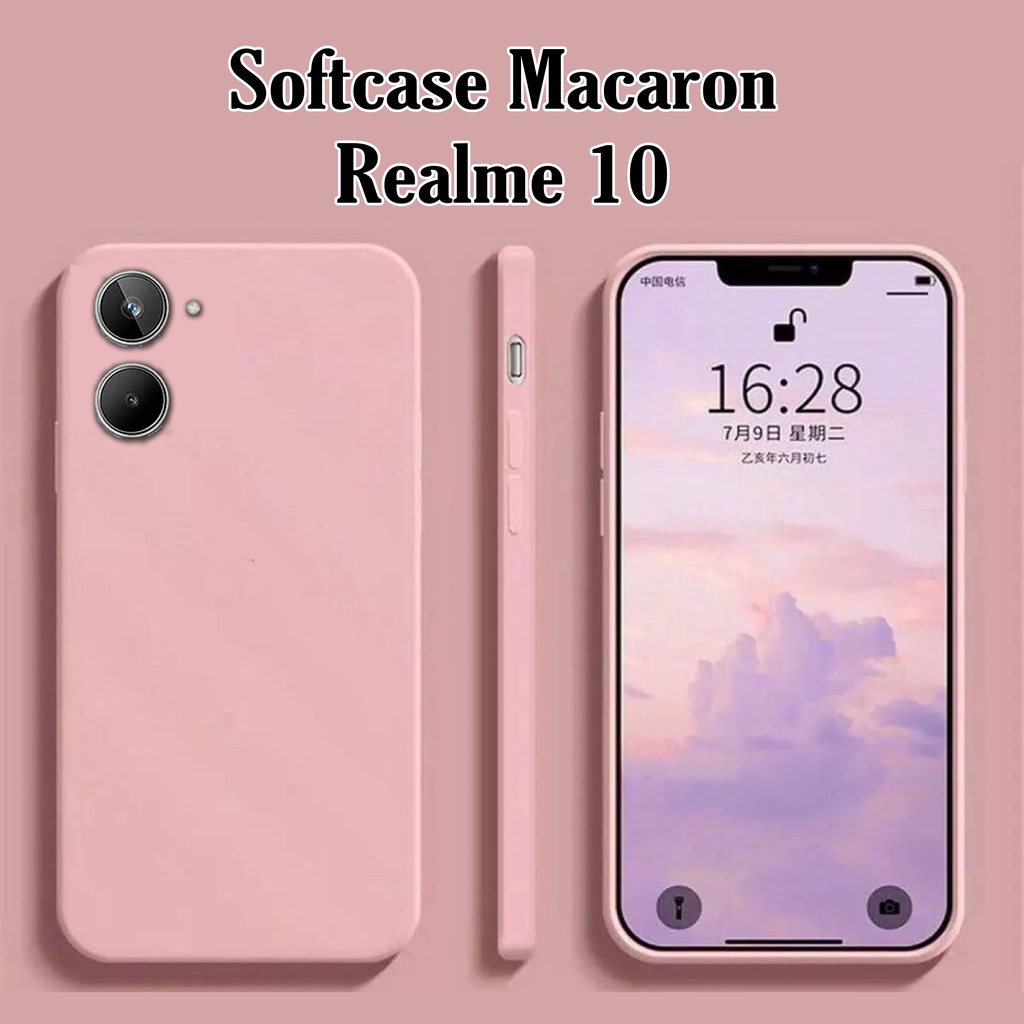 Jual Softcase Macaron Camera Protect Polos For Type REALME 10 | Case ...