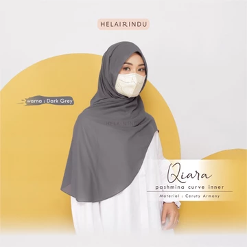 HELAIRINDU Hijab Pashmina Curve Inner Instan Masker Qiara Pashinn Ceruty Baby Doll Armani